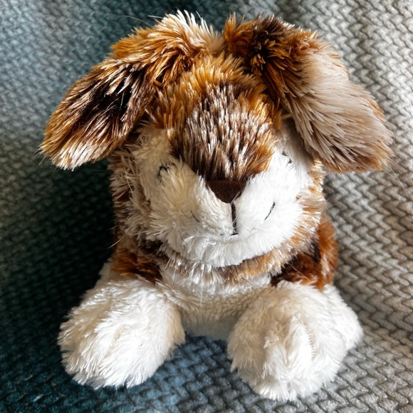 Plush Bunny Toy for Small Pets - Brown and White - Picture 1 of 8